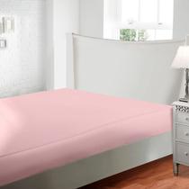 Lençol Queen Elástico Avulso Jolitex 300 Fios Toque De Seda Cor:Rose