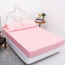 Lençol Queen Estampado Com Elástico Malha 100% Algodão Macio