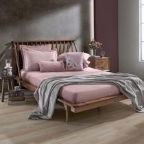 Lençol Queen Plush Inove Liso 158x198 cm Rosa Poema Hedrons Lençol Queen Plush Inove Liso 158x198 cm Rosa Poema Hedrons