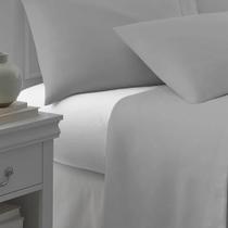 Lençol Queen Profissional 180 Fios Algodão Elástico Branco