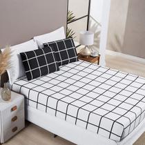 Lençol Queen Roupa de cama Austin Micropercal 200 fios + fronhas