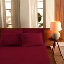 Lençol Queen Size c/ Elástico 100% Algodão 1,58mx1,98mx30cm