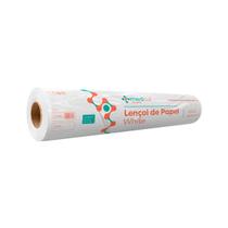 Lençol rolo hospitalar descartável papel maca 50cmx50m white premium