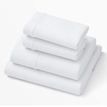 Lençol roxo SoftStretch King/Cal King Rayon Blend White