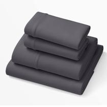 Lençol roxo SoftStretch Queen Size Rayon Blend Grey