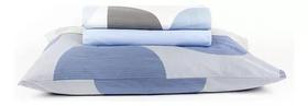 LENCOL SANTISTA HOME DESIGN JDK SPOT AZUL 100algod
