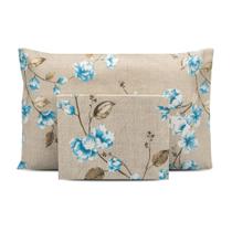 Lençol Solteirão 2 pçs Percal Flex Estampado 400 Fios Toque Acetinado Lençol Solteirão 2 pçs Percal Flex Estampado 400 Fios Toque Acetinado