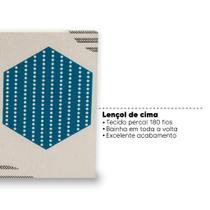 Lençol Solteirão/Viúvo Cima Bainha Estampado Percal 180 Fios