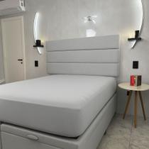 Lençol Solteiro 100% Algodão Com Elástico Decorare Cinza Lençol Solteiro 100% Algodão Com Elástico Decorare Cinza