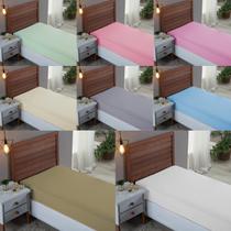 Lençol Solteiro 300 Fios 100% Algodão Lençol com Elástico Avulso Cama Box 30cm Altura