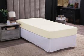 Lençol solteiro avulso 30 de altura com elástico 100% algodão percal 180 fios cor: cinza Lençol solteiro avulso 30 de altura com elástico 100% algodão percal 180 fios cor: cinza