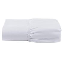 Lençol Solteiro Avulso Com Elástico 200 Fios Toque Macio e Resistente Branco 01 Peça