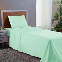 Lencol Solteiro Avulso De Se Cobrir Microperca Verde-Claro
