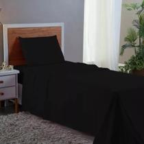 Lencol Solteiro Avulso De Se Cobrir Micropercal 400 Preto