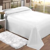 Lençol Solteiro Avulso S / Elástico Avulso 1,40m X 2,20m Benevides - Branco