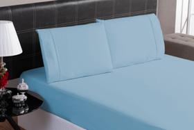 Lençol solteiro box 2 peças -percal 200 fios 100% algodão