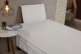 lençol solteiro c/ elastico percal 200 fios palha c/ fronha