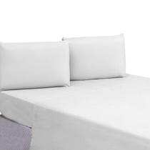 Lençol Solteiro com Bainha Sem Elástico Linha GOLD 01 Peça Percal 200 Fios 100% Algodão Lindo BRANCO Lençol Solteiro com Bainha Sem Elástico Linha GOLD 01 Peça Percal 200 Fios 100% Algodão Lindo BRANCO