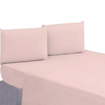 Lençol Solteiro com Bainha Sem Elástico Linha GOLD 01 Peça Percal 200 Fios 100% Algodão Lindo ROSÊ Lençol Solteiro com Bainha Sem Elástico Linha GOLD 01 Peça Percal 200 Fios 100% Algodão Lindo ROSÊ