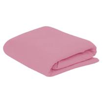 Lençol Solteiro com Elastico em Malha 100% Algodão Avulso - Rosa