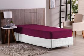Lençol Solteiro Com Elástico Para Cama Box Plush Mantinha Macio Avulso