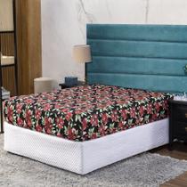 Lençol Solteiro com Elástico Prático Malha Estampada 1 Peça Lençol Solteiro com Elástico Prático Malha Estampada 1 Peça