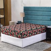 Lençol Solteiro Com Elástico Prático Malha Estampada 1 Peça Lençol Solteiro Com Elástico Prático Malha Estampada 1 Peça