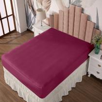 Lençol Solteiro com Elástico Prático Malha Lisa 1 Peça