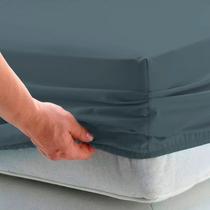 Lençol Solteiro de Baixo c/ Elástico Confort Percal Flex 400 Fios Toque Acetinado