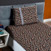 Lençol Solteiro Estampado Elástico 100% Algodão Varias Cores