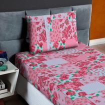 Lençol Solteiro Estampado Elástico 100% Algodão Varias Cores Lençol Solteiro Estampado Elástico 100% Algodão Varias Cores