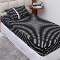 Lençol Solteiro Estampado Elástico 100% Algodão Varias Cores