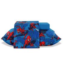 Lençol solteiro jolitex 3 peças toque de seda marvel homem aranha poliester hl147 Lençol solteiro jolitex 3 peças toque de seda marvel homem aranha poliester hl147