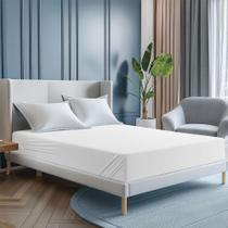 Lençol Solteiro King Com Elástico 180 Fios - Linea Branco Lençol Solteiro King Com Elástico 180 Fios - Linea Branco