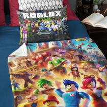 Lençol Solteiro King Roblox 3 Pç Lençol De Elástico E Plano