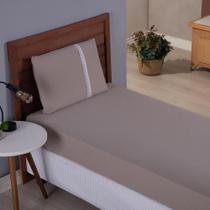 Lençol Solteiro Liso Elástico 100% Algodão Varias Cores