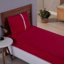 Lençol Solteiro Liso Elástico 100% Algodão Varias Cores