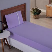 Lençol Solteiro Liso Elástico 100% Algodão Varias Cores