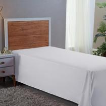 Lençol Solteiro Sem Elástico 400 Fios Branco 2,50m x 1,50m