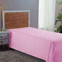 Lençol Solteiro Sem Elástico 400 Fios Micro Percal Aveludado Cama Box