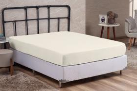 Lençol Super King 100% Algodão com Elástico Prime Percal 200 Fios Cama Box 01 Peça