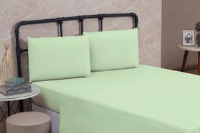 Lençol Super King 100% Algodão Sem Elástico Prime Percal 200 Fios Cama Box 01 Peça