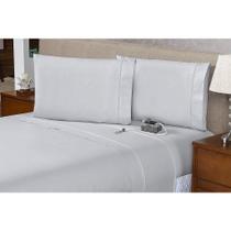 Lençol Super King c/ Elástico na Volta Toda Percal Flex 400 Fios Toque Macio