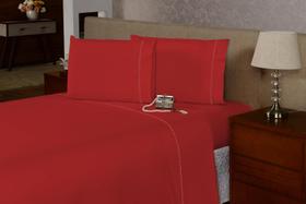 Lençol Super King de Cima c/ Ponto Palito Percal Flex 400 Fios Macio