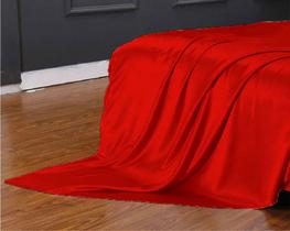 Lençol Superior Avulso Casal King Cetim Seda Alto Brilho