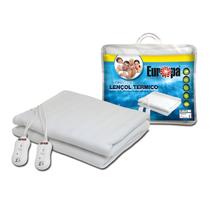 Lençol Térmico Casal 128x158cm Elétrico Conforto Luxo Soft Lavável 110V - Europa