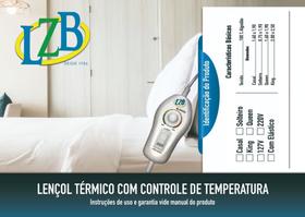 Lençol Térmico Casal King Com 2 Controles 10 Temperaturas - LZB Lençóis Térmicos