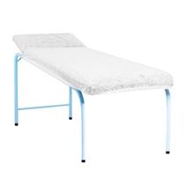 Lençol TNT Descartável Branco com Elástico 30g 220x110cm Kit 10 Unidades
