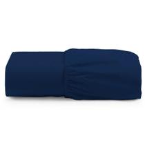 Lençol Unique Avulso De Baixo Queen Com Elástico Micro Percal 400 Fios - Azul Marinho Lençol Unique Avulso De Baixo Queen Com Elástico Micro Percal 400 Fios - Azul Marinho