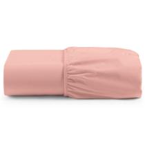 Lençol Unique Avulso de Baixo Queen com Elástico Micro Percal 400 Fios - Rosê